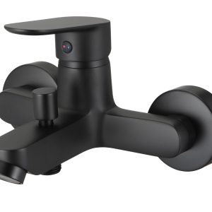 Borras PEK Black Single Lever Bath Mixer Complete