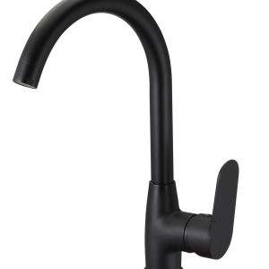 Borras PEK Black Single Lever Sink Mixer Deck Type