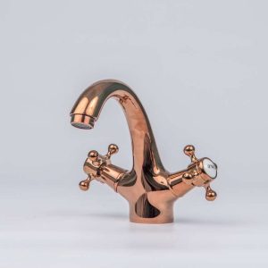 Short Basin Mixer - Rose Gold