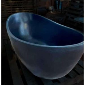 QUARTZ BLACK CRADLE BATH 1556X730 HANDMADE