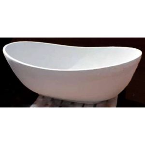 QUARTZ WHITE CRADLE BATH 1556X730 HANDMADE