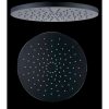 MMSRR1B - 245MM ROUND SHOWER ROSE DOUBLE BLACK