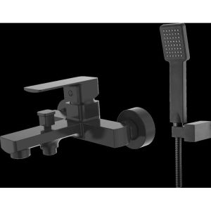 SL120SNWB - STERLYN DOUBLE BLACK BATH MIXER