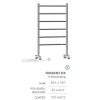 ZAIF652 JEEVES TANGENT SIX 520 ELECTRIC FREESTANDING 865X520MM POL/BRU/COATED