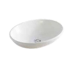 OVAL COUNTERTOP BASIN COMPOSITE WHITE 500X370X145MM