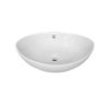 POINTED OVAL BASIN CERAMIC WHITE 590X390X190MM