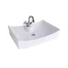 SCALLOP BASIN WHITE CERAMIC 660X450X150MM