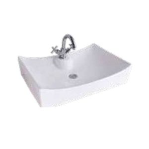 SCALLOP BASIN WHITE CERAMIC 660X450X150MM