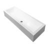TROUGH BASIN SOLID COMPOSITE WHITE 1200X400X200MM