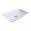 ZEN BASIN CERAMIC WHITE 590X360X115MM