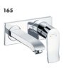 31085000 HG Metris 2-HOLE WALL TYPE BASIN MIXER SHORT CHROME