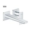 32526000 HG Metropol 2-HOLE BASIN WALL TYPE MIXER 225MM CHROME