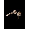 101 1814 3 BC VITRUVIUS WALL TYPE BASIN MIXER AND SPOUT FINISHING SET BRUSHED COPPER