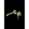 101 1814 3 BLG VITRUVIUS WALL TYPE BASIN MIXER AND SPOUT FINISHING SET BRUSHED LIGHT GOLD