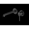 101 1814 3 S VITRUVIUS WALL TYPE BASIN MIXER AND SPOUT FINISHING SET MATT BLACK