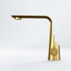 290 1010 BG STEINBERG SERIES 290 BASIN MIXER without pop up waste 1 ¼", projection 150 mm BRUSHED GOLD