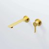 290 1814 3 BG STEINBERG SERIES 290 BASIN WALL TYPE MIXER WITH SPOUT FINISHING SET 207MM BRUSHED GOLD