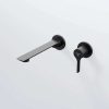 290 1814 3 S STEINBERG SERIES 290 BASIN WALL TYPE MIXER WITH SPOUT FINISHING SET 207MM MATT BLACK