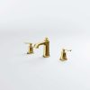 350 2000 BG STEINBERG SERIES 350 3 PIECE SURFACE MOUNT WASH BASIN FAUCET BRUSHED GOLD