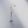 390 2700 STEINBERG SERIES 390 SENSUAL RAIN SHOWER COLUMN WITH GLASS SHELF HANDSHOWER CHROME