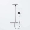 390 2790 STEINBERG SERIES 390 SHOWER SET with thermostatic mixer valve, Pushtronic 3 outlets, with volume control, with rain shower (with Easy Clean) and handshower CHROME