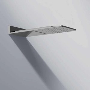 390 5662 STEINBERG WALL RAIN 2 FUNCTION SHOWER PANEL 600X250MM POLISHED STAINLESS STEEL
