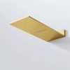 390 5662 BG STEINBERG WALL RAIN 2 FUNCTION SHOWER PANEL 600X250MM BRUSHED GOLD