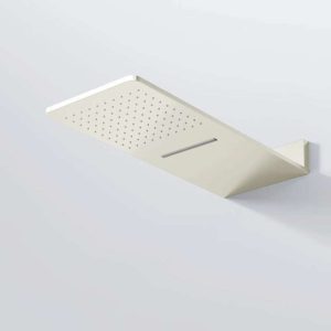 390 5662 BN STEINBERG WALL RAIN 2 FUNCTION SHOWER PANEL 600X250MM BRUSHED NICKEL
