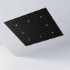 390 6680 S STEINBERG SENSUAL RAIN 3 FUNCTION WITH 8 LED LIGHTING MATT BLACK 800X800MM