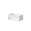 440 7000 W STEINBERG WALL MOUNTED BASIN WHITE SOLID SURFACE 500X300X200MM