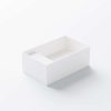 440 7500 W STEINBERG RECTANGULAR BASIN SURFACE/WALL MOUNT REVERSIBLE SOLID SURFACE MATT WHITE 400X250X150MM