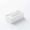 440 7510 W STEINBERG RECTANGULAR BASIN SURFACE/WALL MOUNT REVERSIBLE SOLID SURFACE MATT WHITE 500X250X150MM