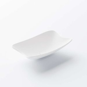 440 7610 W STEINBERG RECTANGULAR COUNTERTOP BASIN SOLID SURFACE MATT WHITE 600X380X150MM