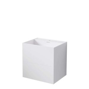 443 7190 W STEINBERG WALL MOUNT BASIN WITH DRAWER TAPHOLE AND OVERFLOW 500X400X600MM