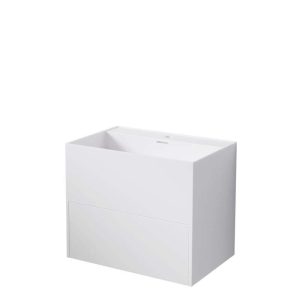 443 7195 W STEINBERG WALL MOUNT BASIN WITH DRAWER TAPHOLE AND OVERFLOW 600X400X500MM