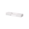443 7240 W STEINBERG WALL MOUNT BASIN WITH 2 DRAWER, TOWEL HOLDER AND TAPHOLE AND OVERFLOW 1400X400X200MM