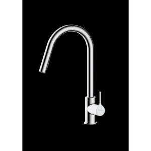 101 1400 VD VITRUVIUS DANUBE PULL OUT KITCHEN SINK MIXER 2 FUNCTION DECK TYPE CHROME