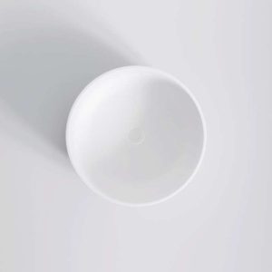 490 8300 W STEINBERG CIRCULAR FREESTANDING BATH SOLID SURFACE 1350X490MM MATT WHITE