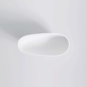 490 8400 W STEINBERG FREESTANDING BATH SOLID SURFACE 1800X520X590MM MATT WHITE