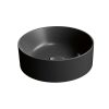 942626 KUBE X 400 DIAMETER ROUND COUNTERTOP BASIN NO OVERFLOW MATT BLACK