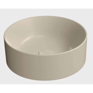 942608 Kube X 40 cm Diameter Round Countertop Washbasin without Overflow (Waste Fitting Sold Separately) CRETA