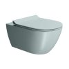 881515 GSI PURA WALL HUNG PAN SWIRLFLUSH SLIM SOFT CLOSE SEAT MATT GHIACCIO