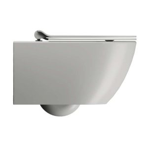 881517 GSI PURA WALL HUNG PAN SWIRLFLUSH SLIM SOFT CLOSE SEAT MATT CENERE